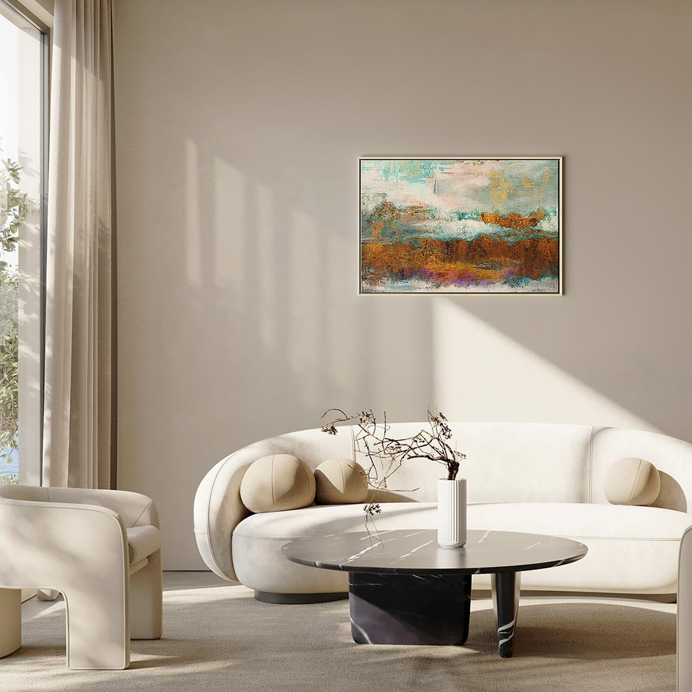 Novum Abstract Texture Wide Canvas Print