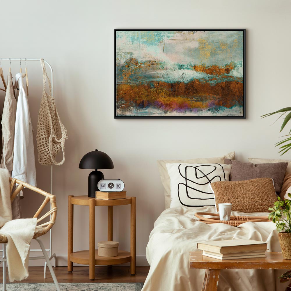 Novum Abstract Texture Wide Canvas Print