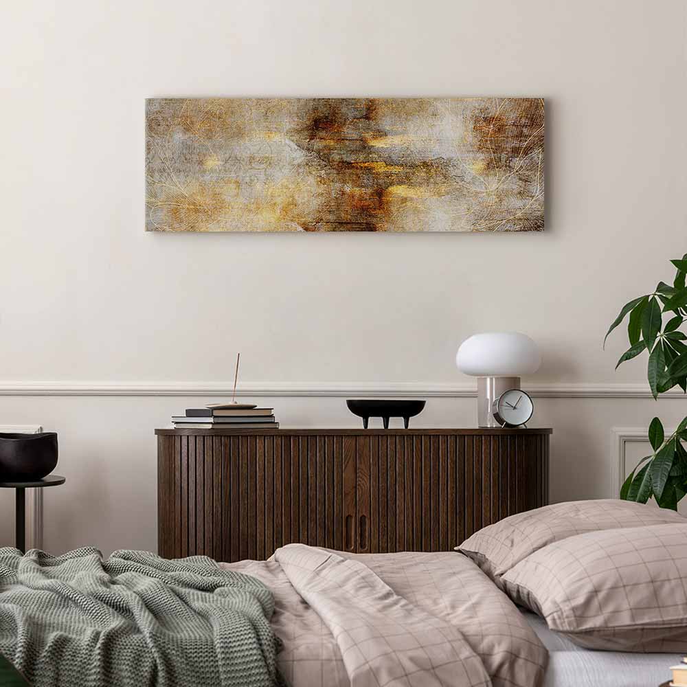 Luxury Abstract Texture Narrow Canvas Print