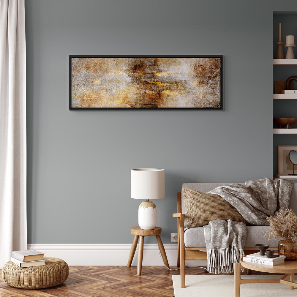 Luxury Abstract Texture Narrow Canvas Print