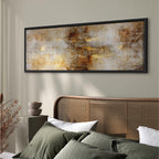 Luxury Abstract Texture Narrow Canvas Print