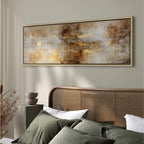 Luxury Abstract Texture Narrow Canvas Print