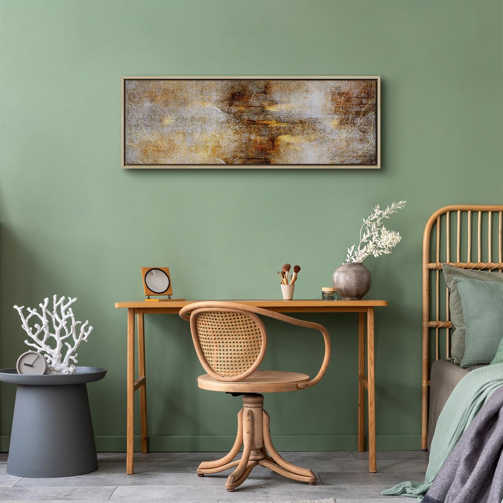 Luxury Abstract Texture Narrow Canvas Print