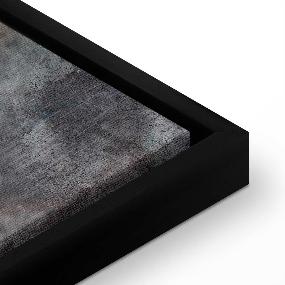 Grey Feather Abstract Texture Canvas Print