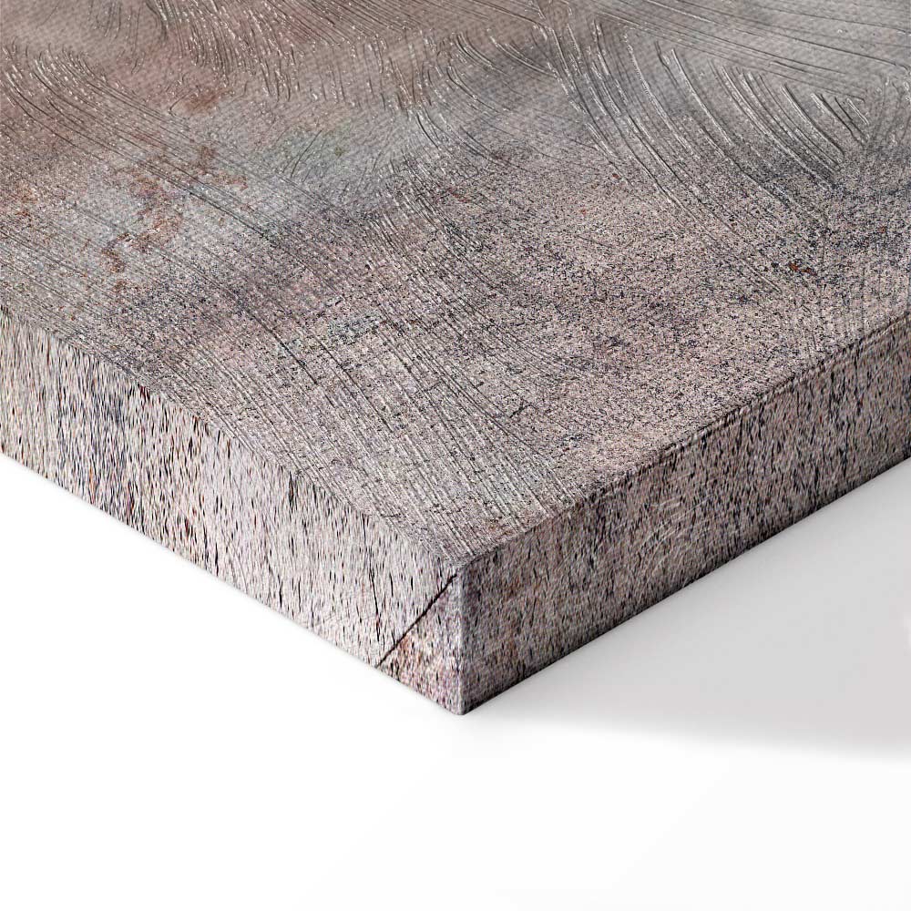 Grey Feather Abstract Texture Canvas Print