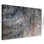 Grey Feather Abstract Texture Canvas Print