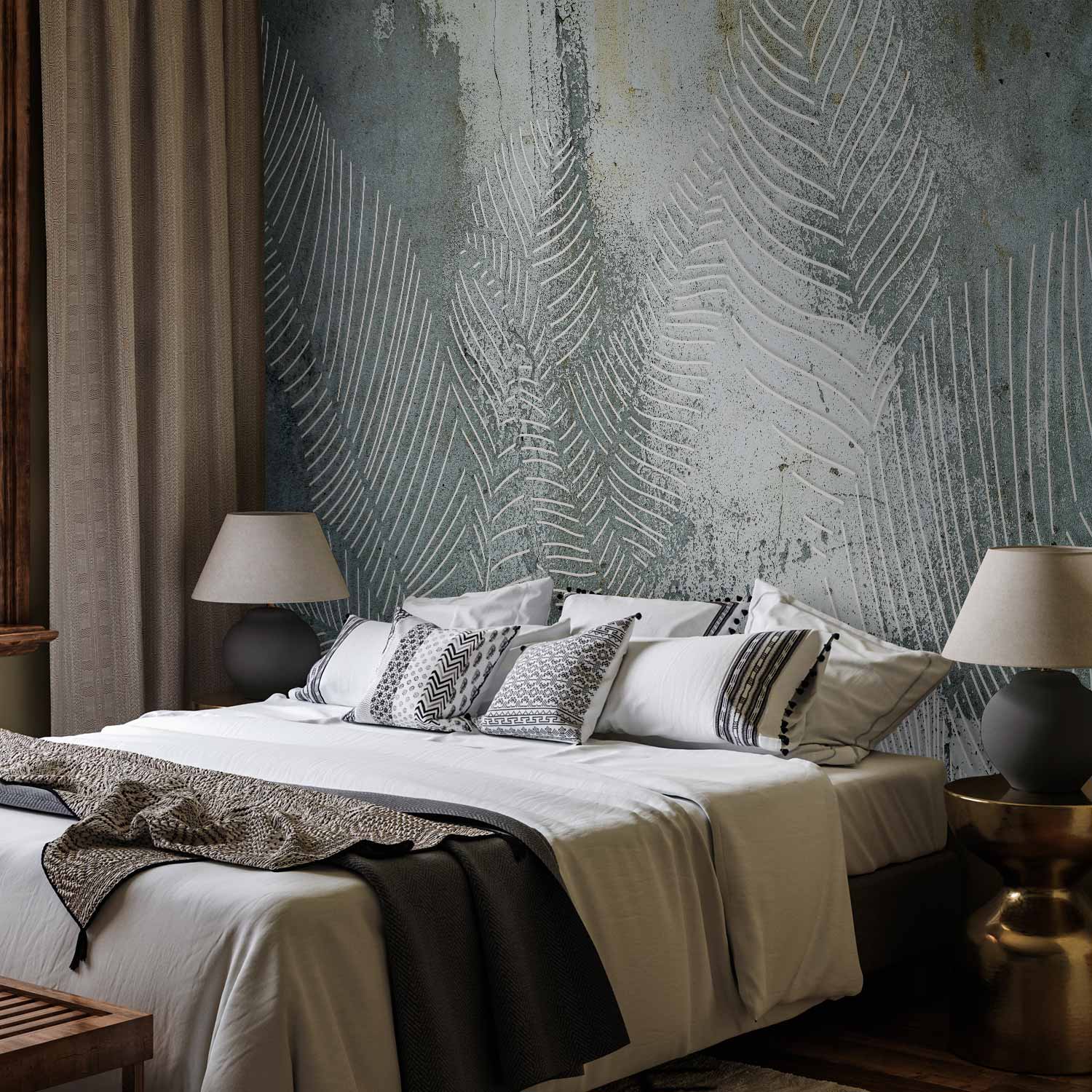 Venetian Leaf Texture Abstract Wall Mural