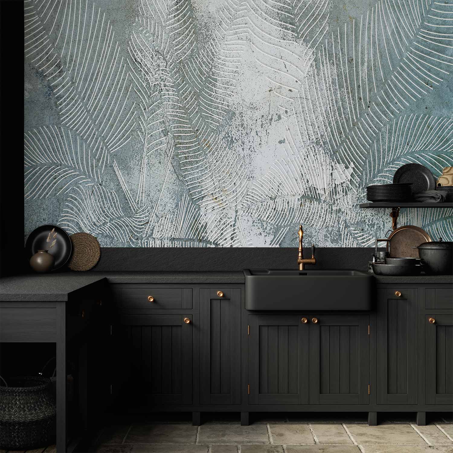 Venetian Leaf Texture Abstract Wall Mural