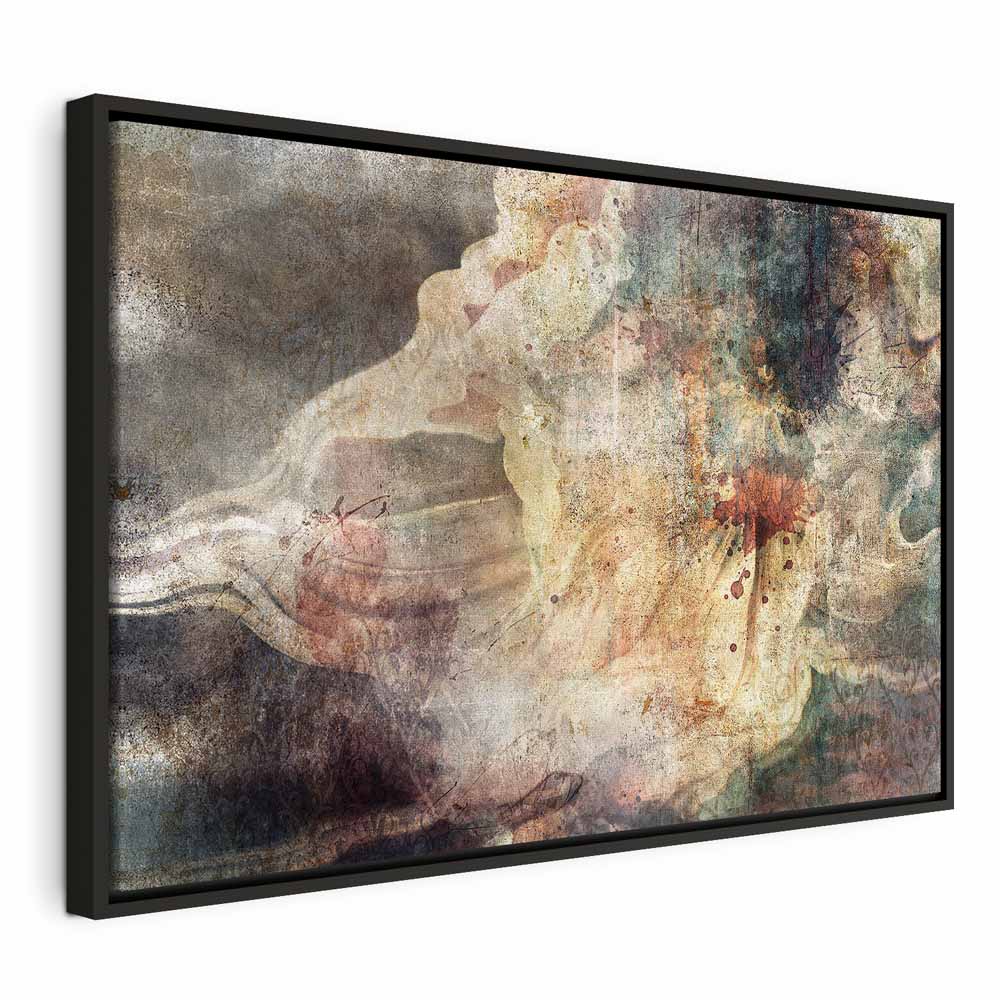 Abstract Foggy Wild Dance Wide Canvas Print