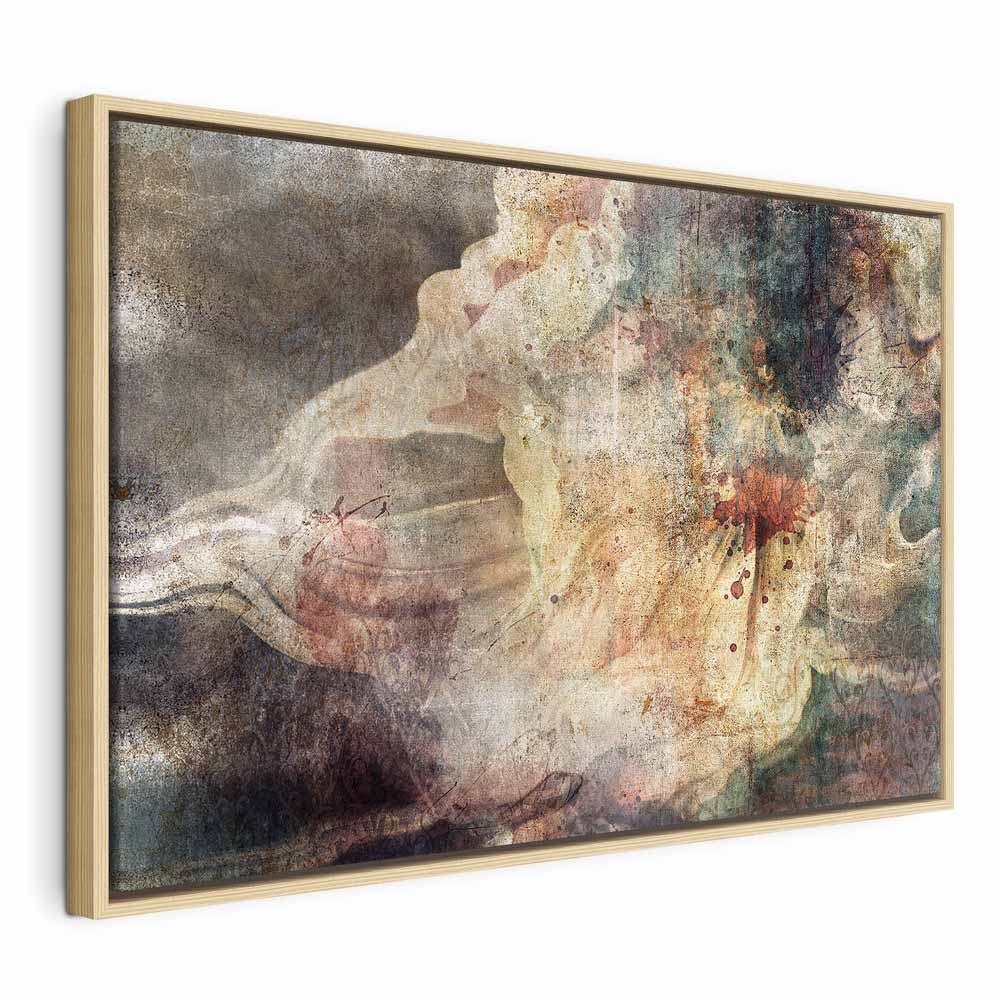 Abstract Foggy Wild Dance Wide Canvas Print