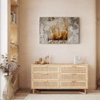 Flame Abstract Vertical Canvas Print