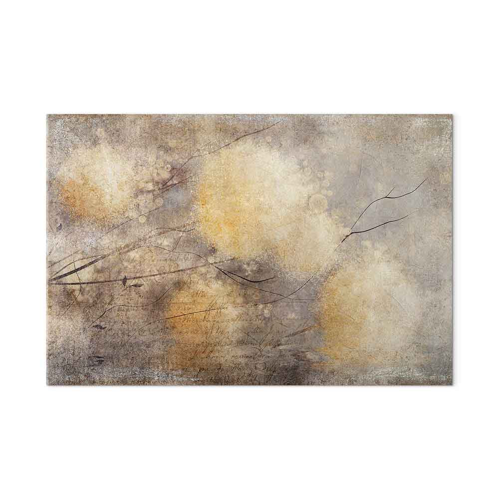 Sunny Buds Abstract Floral Canvas Print