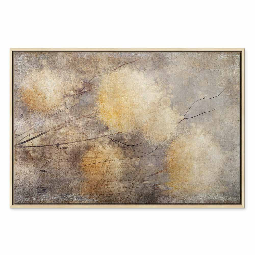 Sunny Buds Abstract Floral Canvas Print