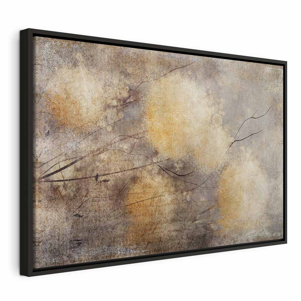 Sunny Buds Abstract Floral Canvas Print