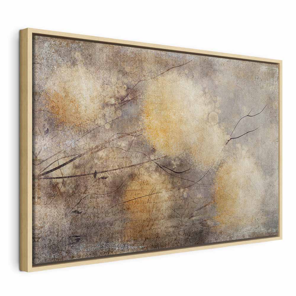 Sunny Buds Abstract Floral Canvas Print