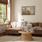 Sunny Buds Abstract Floral Canvas Print