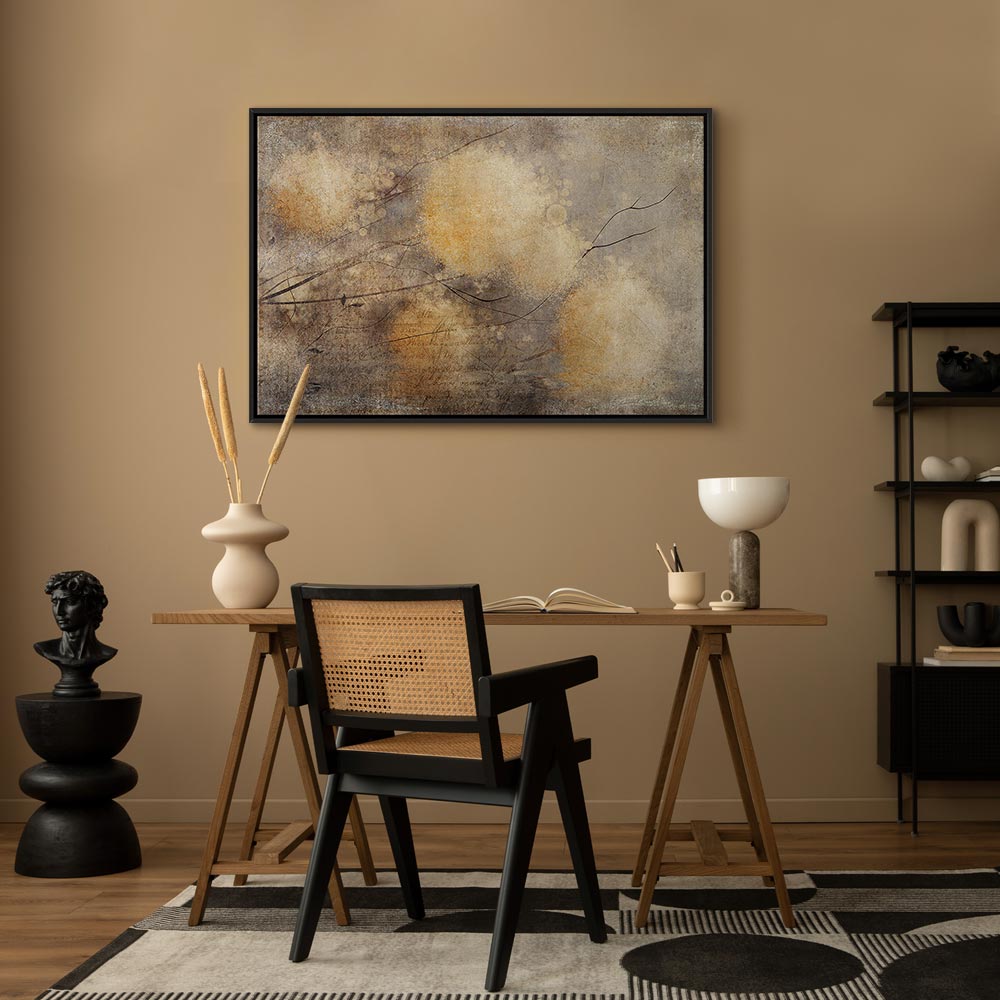 Sunny Buds Abstract Floral Canvas Print