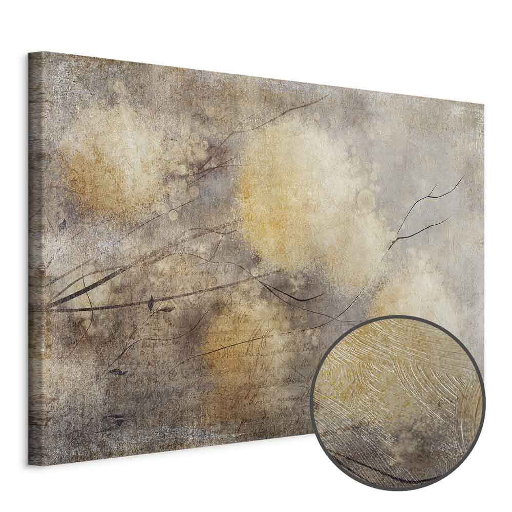 Sunny Buds Abstract Floral Canvas Print