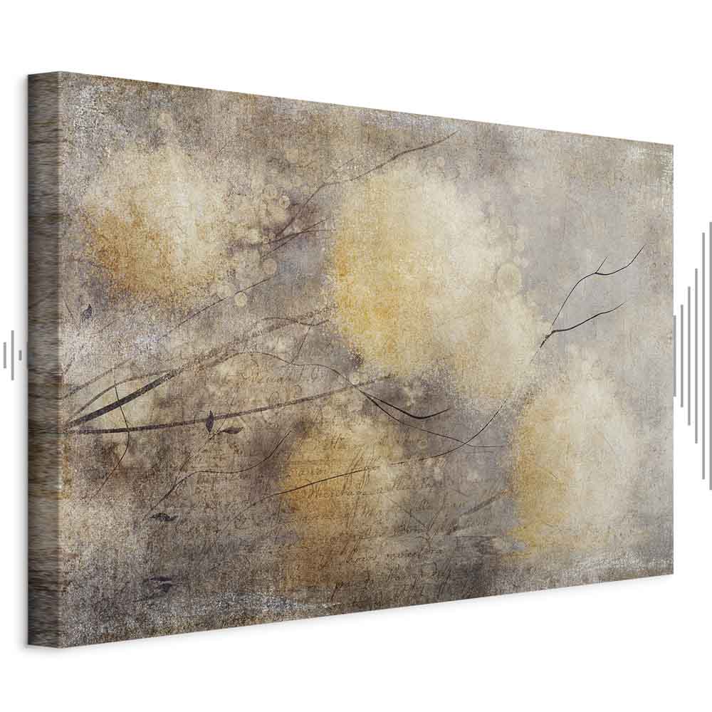 Sunny Buds Abstract Floral Canvas Print