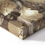 Autumn Leaves Twilight Retro Canvas Print