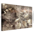 Autumn Leaves Twilight Retro Canvas Print