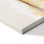 Golden Mountains Abstract Canvas Print