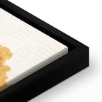 Golden Mountains Abstract Canvas Print