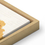 Golden Mountains Abstract Canvas Print