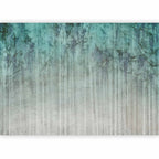 Stylish Abstract Wall Murals with Turquoise Shades