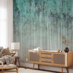 Stylish Abstract Wall Murals with Turquoise Shades