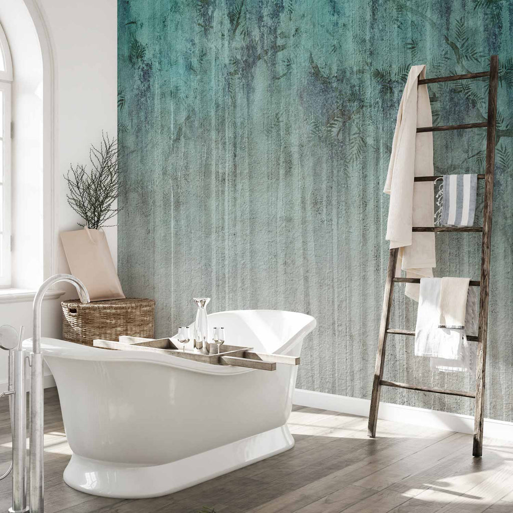 Turquoise Abstract Texture Wall Mural