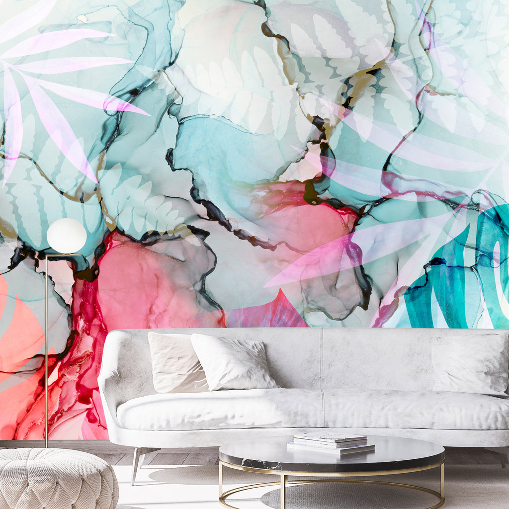 Abstract Finesse Wall Mural with Vibrant Colors
