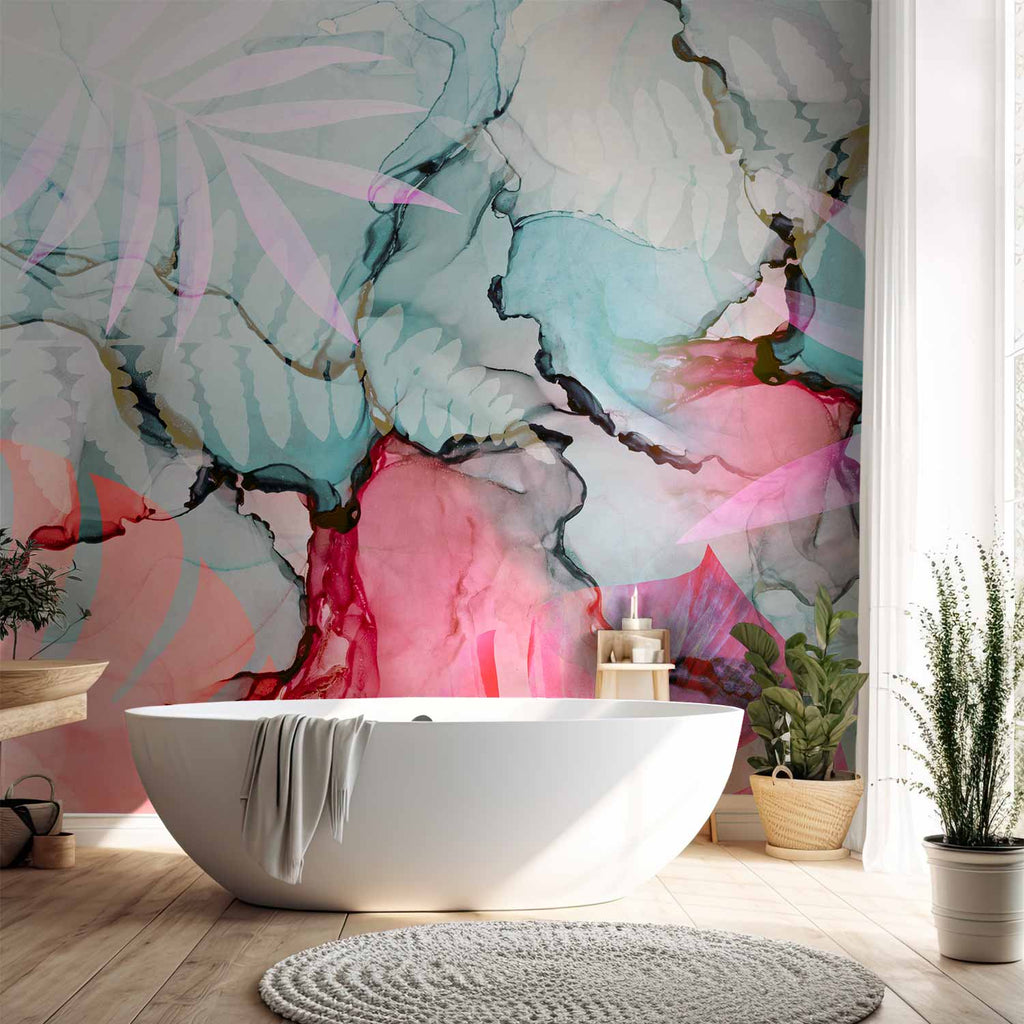 Abstract Color Stain Contemporary Wall Mural