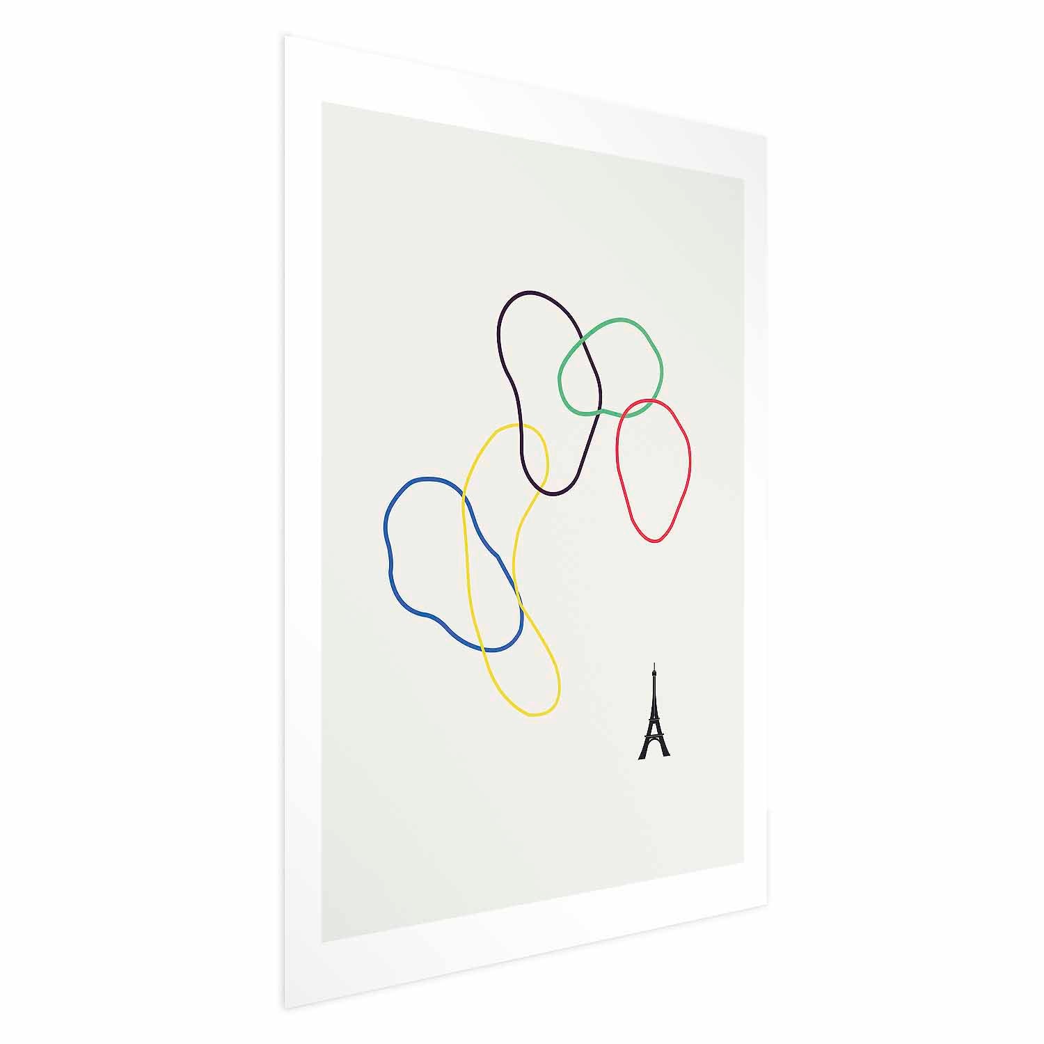 Colorful Circles Minimalist Poster