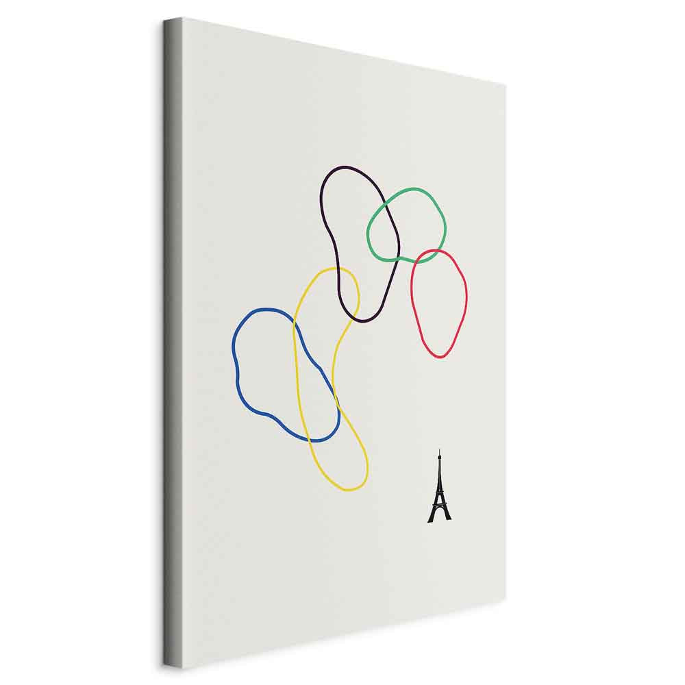 Colorful Rings Canvas Print for Stylish Interiors