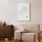 Colorful Rings Canvas Print for Stylish Interiors