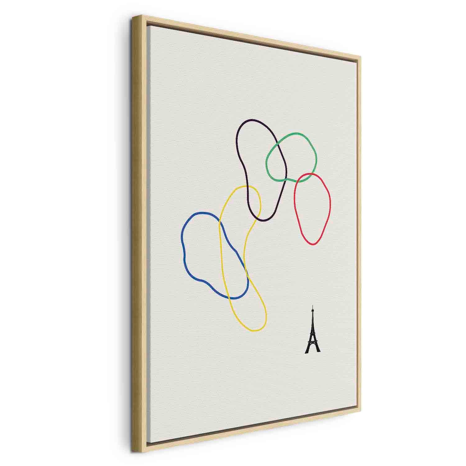 Colorful Ring Abstract Minimalist Canvas Print