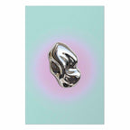Metallic Abstract Sculpture Mint Poster
