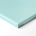 Metallic Abstract Sculpture Mint and Purple Canvas Print