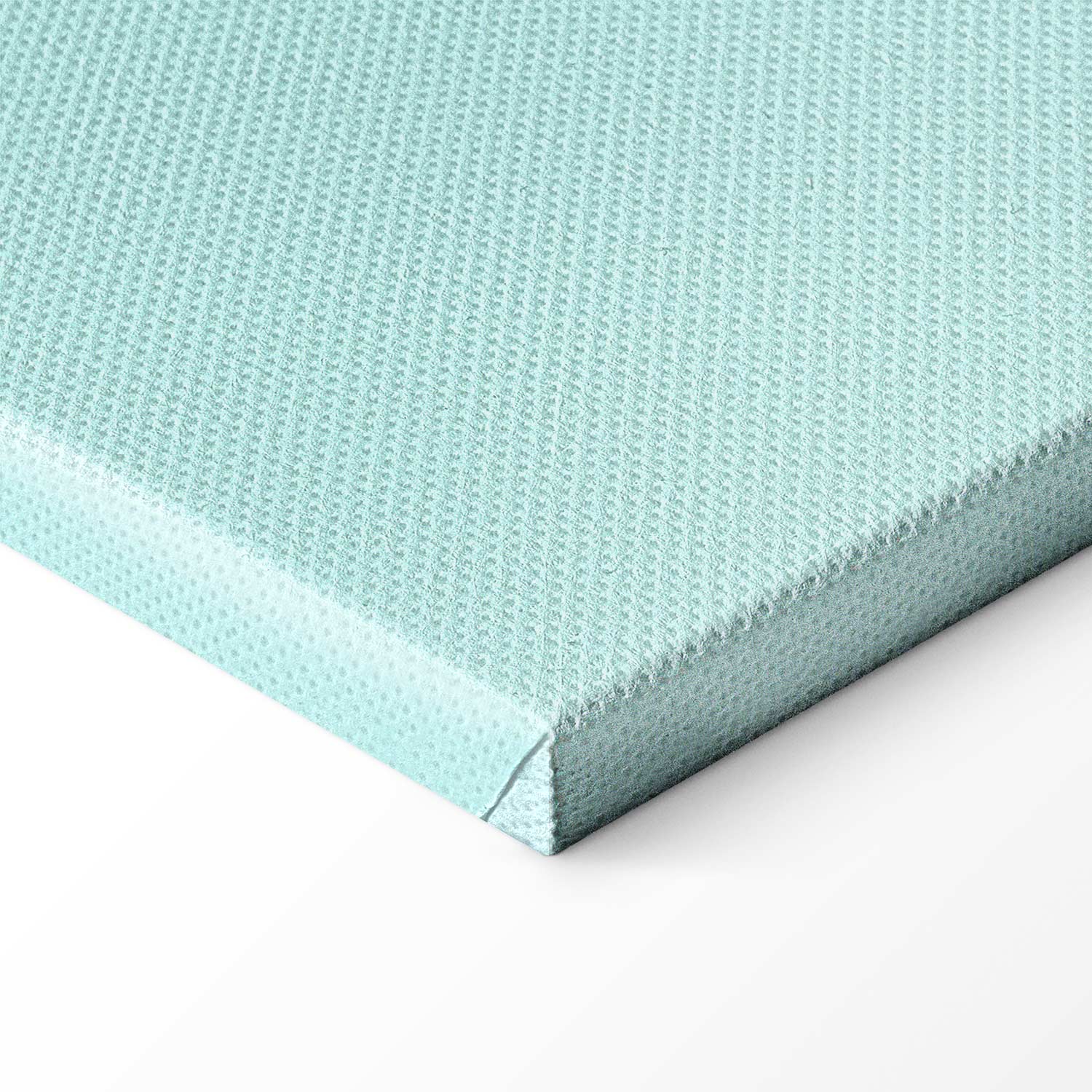 Metallic Abstract Sculpture Mint and Purple Canvas Print