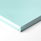 Metallic Abstract Sculpture Mint and Purple Canvas Print