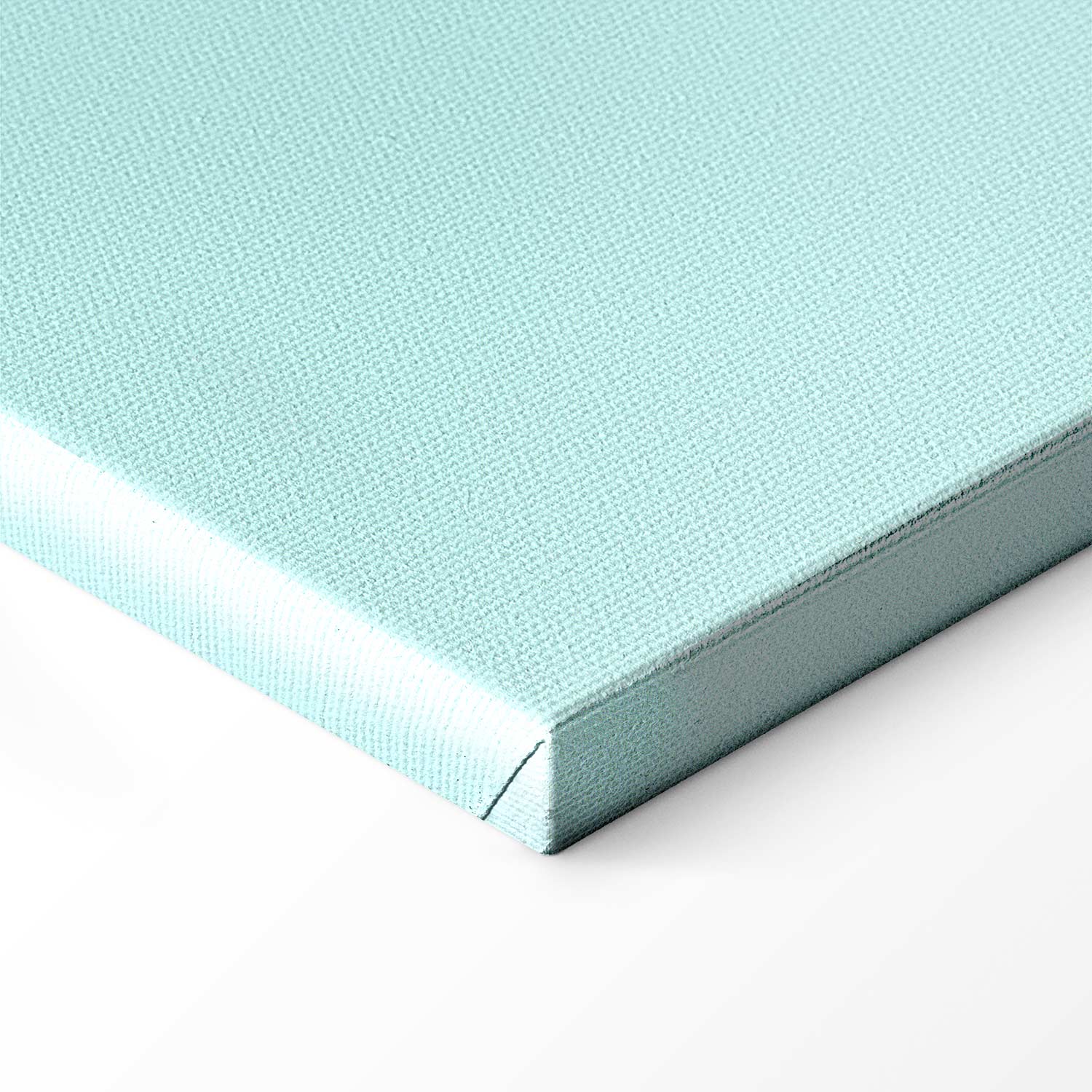 Metallic Abstract Sculpture Mint and Purple Canvas Print