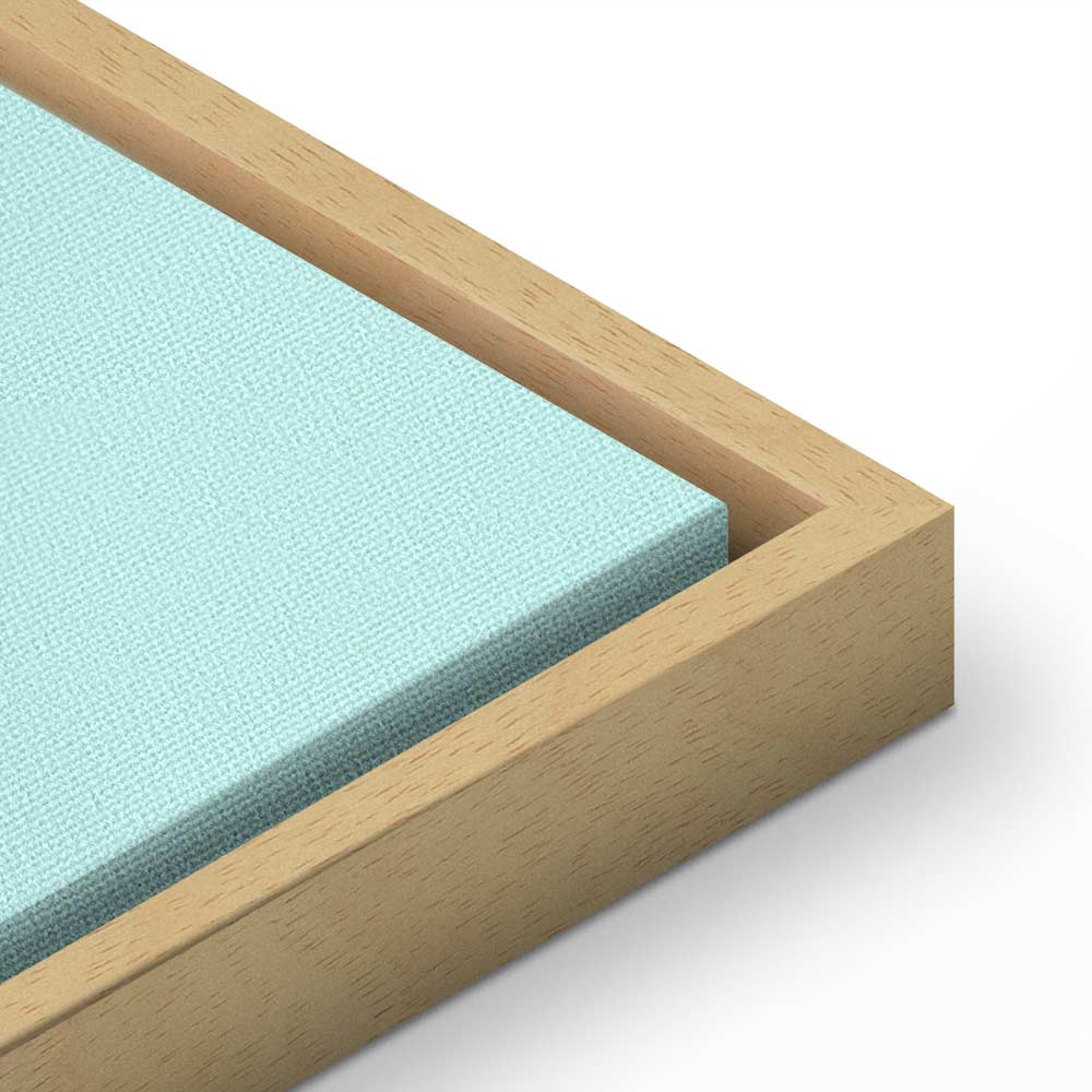 Canvas Print of Abstract Sculpture with Purple Halo