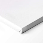 Metallic Abstract Silver Forms Mint-Purple Canvas Print