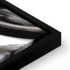 Abstract Canvas Print with Silver Forms