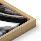 Abstract Canvas Print with Silver Forms