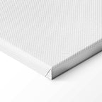 Cosmic Silver Heart Purple Abstract Canvas Print