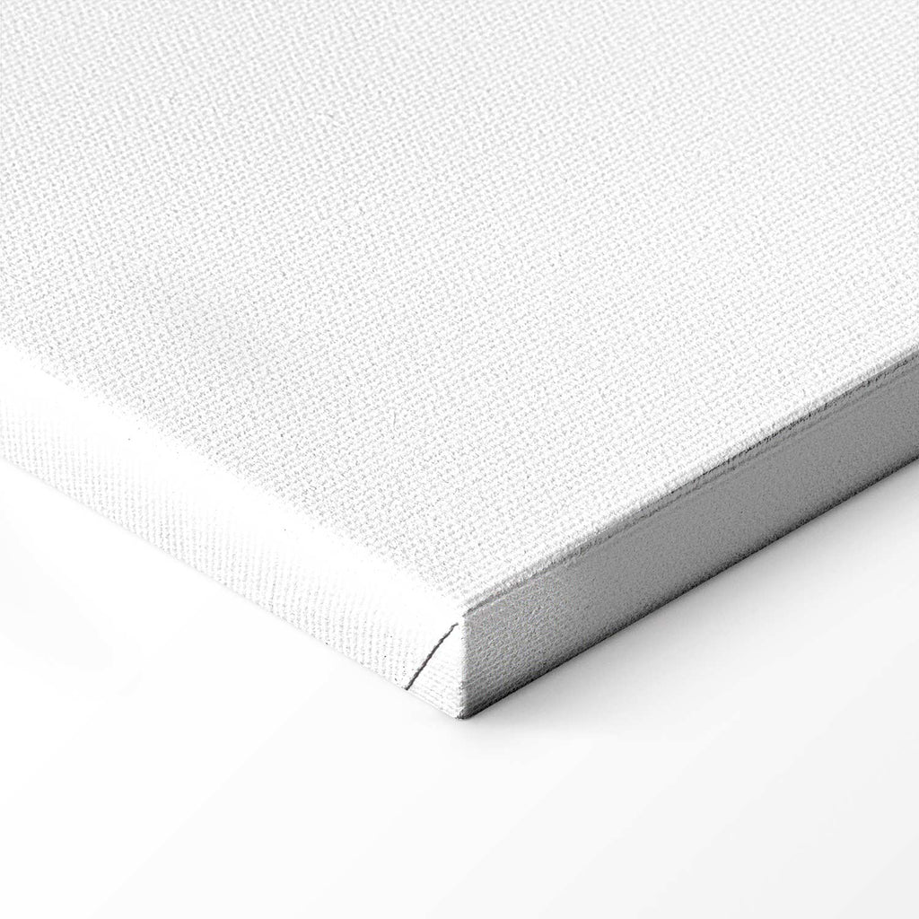 Cosmic Silver Heart Purple Abstract Canvas Print