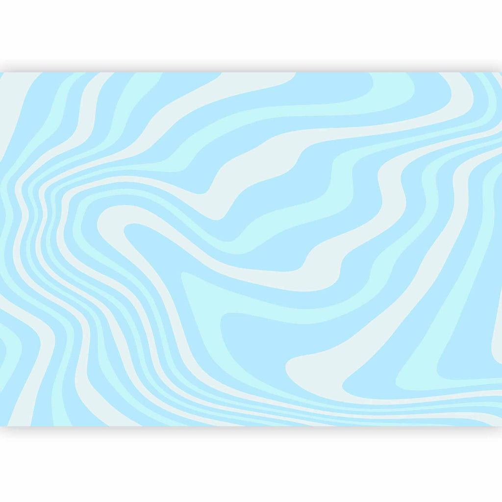 Stunning Wall Mural with Abstract Wave Design