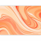 Peach Abstraction Wall Mural with Smooth Colors